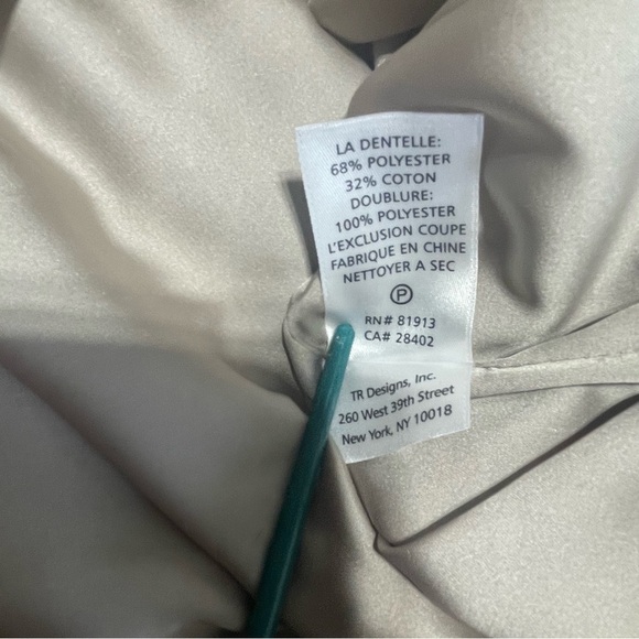 Tracy Reese Zig Zag Rafia Cross Back Shift in Tobacco color size S - Picture 12 of 15